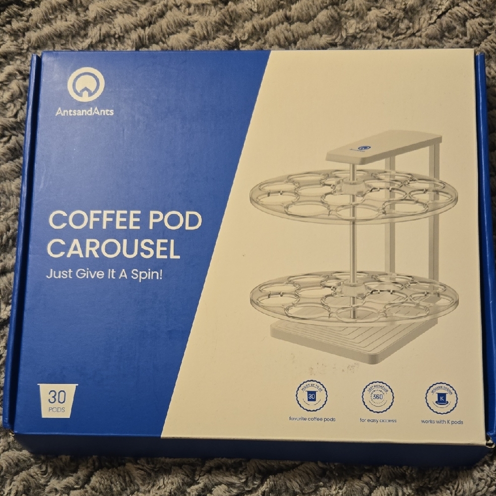 Silver Coffee Pod Organizer